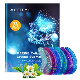 Acotye Augenpads 48pcs gegen Augenringe and Geschwollene Augen, Eye Pads Augen Pads für dunkle Kreise mit Centella, Kamille und Teebaum, tiefgehend feuchtigkeitsspendend und reparierend (M, Aloe Vera)