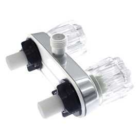 RV Faucet - 4' Shower Valve Diverter Assembly Kit, Replacement for RV Camper Shower, Bathroom Mixing Valve Control