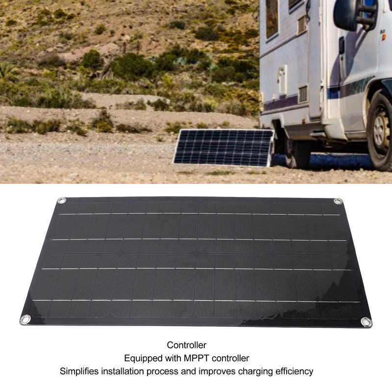 Solar Panel Controller Kit Professional Efficient 100W Monocrystalline Solar Panel