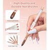 AIRSEE 5PCS Acrylic Nail Brush Set - Size 6/8/10/12/14 Acrylic