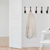 WEBI Rustic Coat Rack Wall Mount,5 Cast Iron Coat Hooks