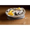 Anesty Company HO2108 Diatomaceous Earth Coaster Oval, Gray, 7.3 x