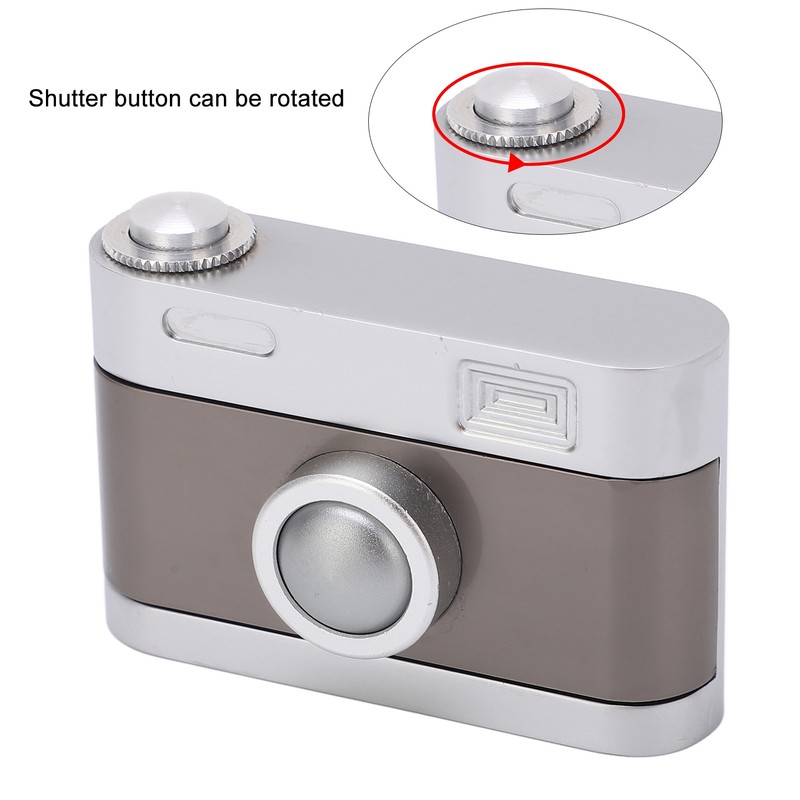 Camera Shaped ADHD Push Slider Toy Adult Metal Press Click