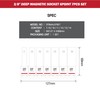 DT Auto Tools 3/8" Deep Magnetic Socket Set, 6-Point, 7-14mm,