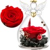 Yamonic Eternal Rose Gifts for Women,Preserved Real Rose in Glass