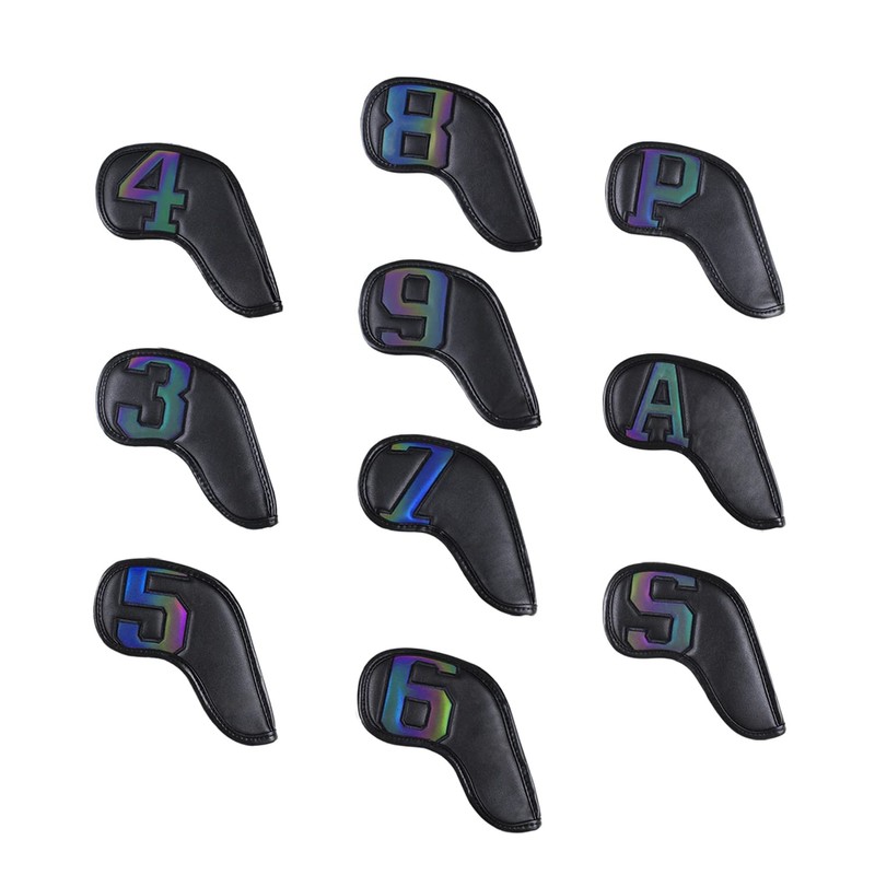 Scott Edward 11PCS Wedge Iron Golf Headcover Set PU Waterproof