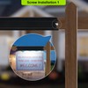 Solar Sign Light Outdoor Bright LED 6000K White Dusk to