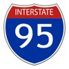 Interstate 95 Road Sign Wall Decal Vinyl Home Decoration - 24" high x 24" Wide