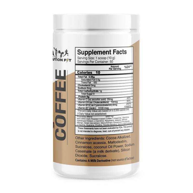 Evolution Coffee – Creamy Cappuccino Flavor Beverage with L-Carnitine for