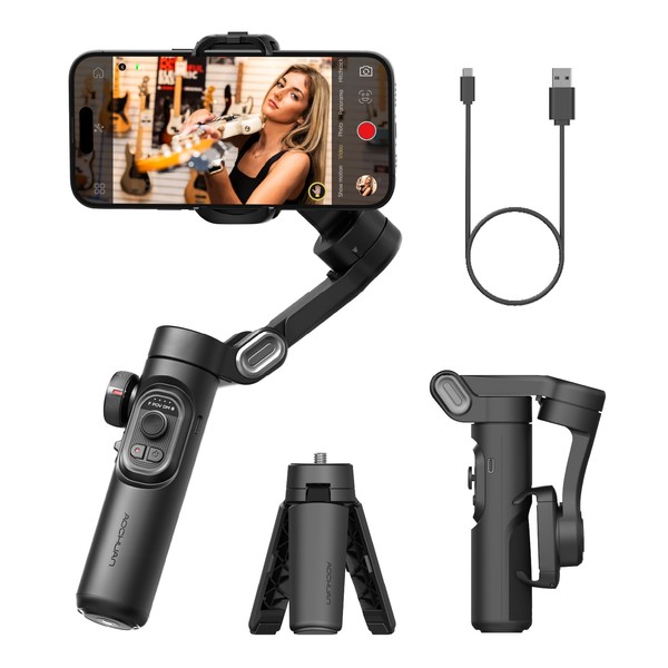 AOCHUAN AOCHUAN Phone Gimbal Stabilizer 3-Axis Smartphone Foldable Gimbal for
