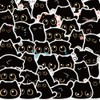 Cute Black Cat Stickers 40 PCS - Waterproof Vinyl Decals
