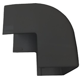 Electriduct Outside Corner for (LG1) Large Raceway Wall Wire Concealer and Cord Manager - Black