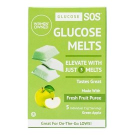 Glucose Melts Tabletas De Glucosa Sabor Manzana 15 Pzas Manzana