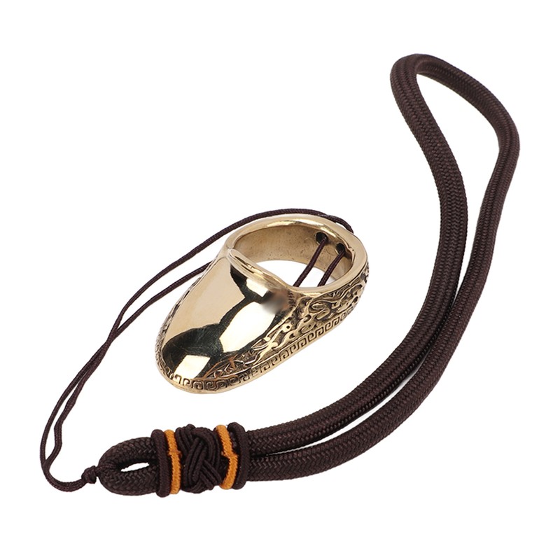 Archery Thumb Rings Good Protection Engraving Pattern Brass Finger Protector