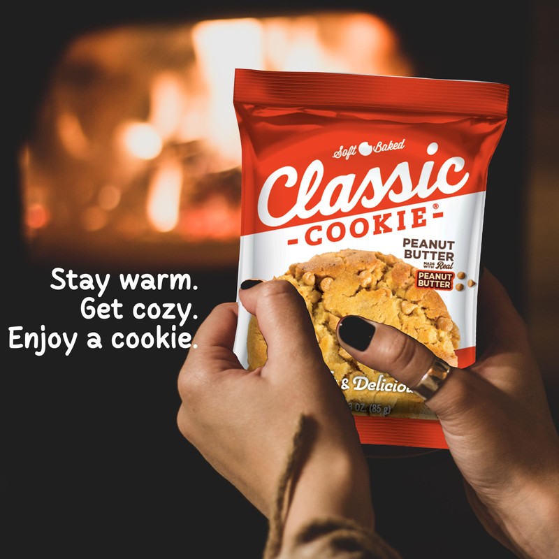 Classic Cookie, Soft Baked Cookie, Peanut Butter 3oz, 8 Count