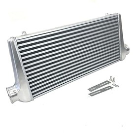 E-Motors Universal Turbo Front Mount Aluminum Intercooler 31X12X3 Tube & Fin 3'' I/O