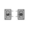 Prime-Line N 7368 Pocket Door Privacy Lock with Pull -