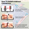 PAEKQ Anderson Y Splitter Cable Solar Panel Connector 1 to