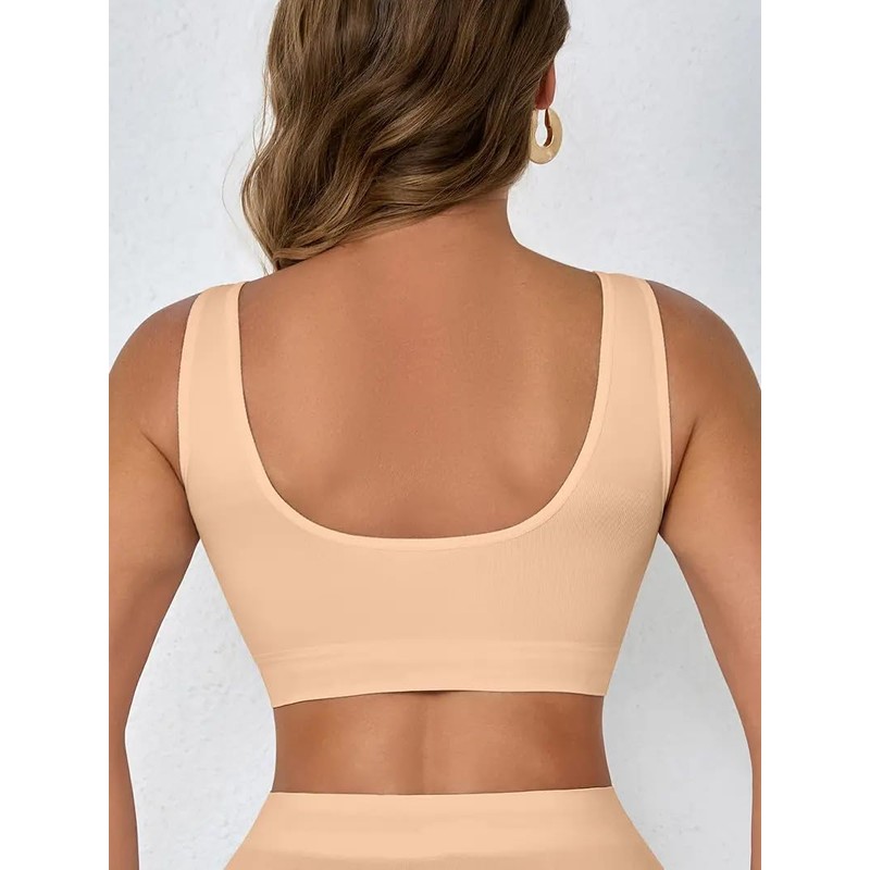 Boolavard New Seamless Sports Style Bra Crop Top Vest Comfort
