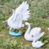 3pcs Lawn Garden Courtyard Resin High Simulation Swan Decoration Animal