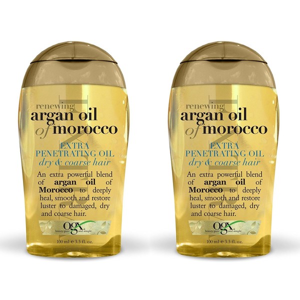 OGX Renewing Argan Oil of Morocco Extra Strength Penetrating Oil Dry, Coarse Hair (Pack of 2)