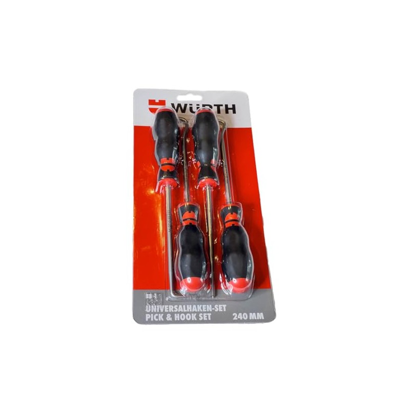 Würth 071555330 Universal Hook Set of 4 240 mm O-Ring