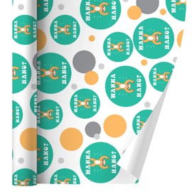 GRAPHICS & MORE Wanna Hang Want Sloth Funny Humor Gift Wrap Wrapping Paper Roll