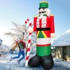 TURNMEON 14 Foot Giant Christmas Inflatables Nutcracker Soldier Outdoor Decorations