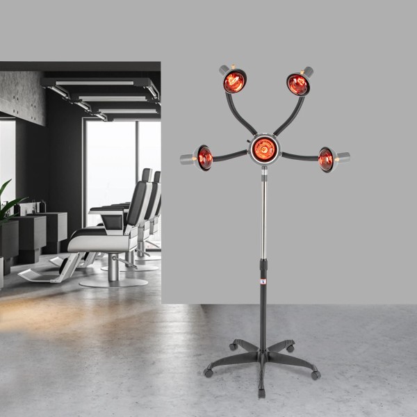 Unbranded 5 Head Infrared Light Heat Therapy Red Lamp Salon