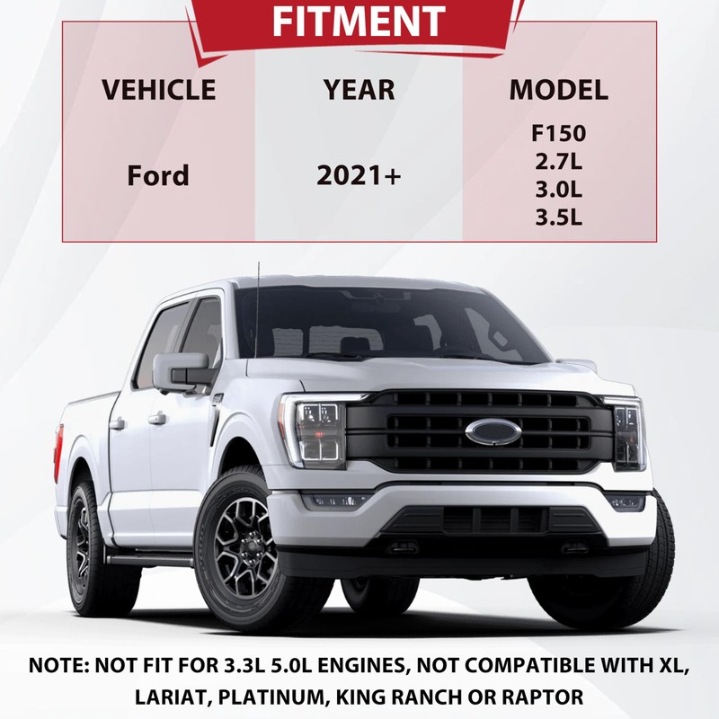 POKIAUTO Front Bumper Grille for 2021+ Ford F150, Front Lower