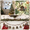 BBTO 16 Pcs Nativity Scene Ornaments Religious Christmas Wooden Hanging