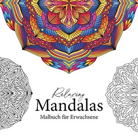 Relaxing Mandalas - Mandala Malbuch für Erwachsene: 40 handgezeichnete Mandalas zum Ausmalen für Fortgeschrittene und Profis | Spiralbindung, dickes ... schwarze Rückseite, hohe Auflösung