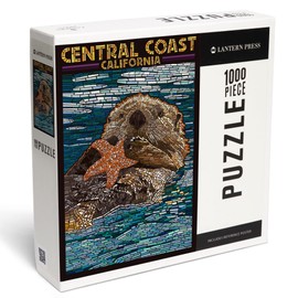 Lantern Press 1000 Piece Jigsaw Puzzle, Central Coast, California, Sea Otter, Mosaic