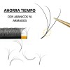 Extensiones De Pestañas Masscaku W Mix 3d / 4d Matte