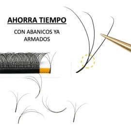 Extensiones De Pestañas Masscaku W Mix 3d / 4d Matte