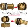 Tank Feed-Through with Spout, Brass Water Butt Feed-Through 3/4 Inch