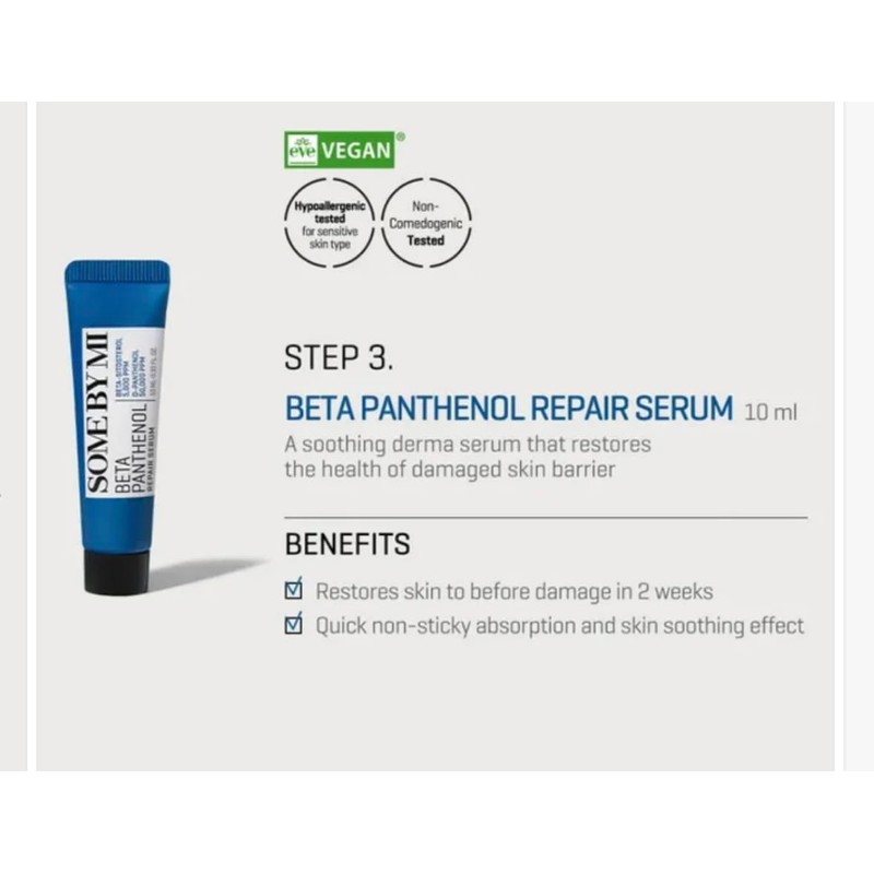 SOME BY MI Beta Panthenol Repair Starter Kit, Korean Skincare