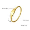 Gilieyer 14k Gold Filled Ring for Women, Stackable Bow Narrow