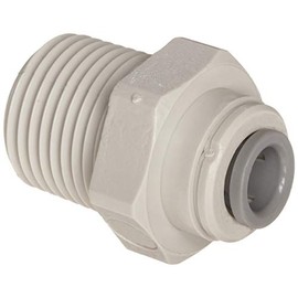 IPW Industries Inc-John Guest - Acetal Male Connector Quick Connect Fitting 3/8" OD/ 1/2" NPT | PI011224S