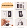 Koaudb Car Key Case Cover Fits, silver