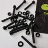 50 x Black Nylon Allen Bolts, M3 x 20mm, Plastic