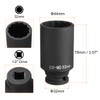 sourcing map 12-Point Deep Impact Socket 1/2 Inch Drive 32mm