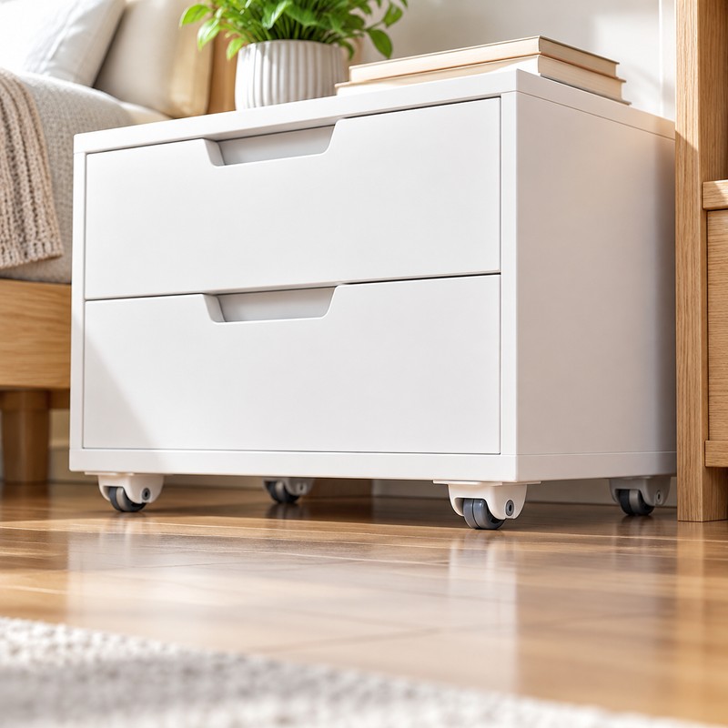 Self-Adhesive Caster Wheels for Storage Boxes – Tool-Free Mobility for
