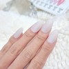Glitter Snowflake Knit Velvet Gel Handmade Nail Tip - Petit