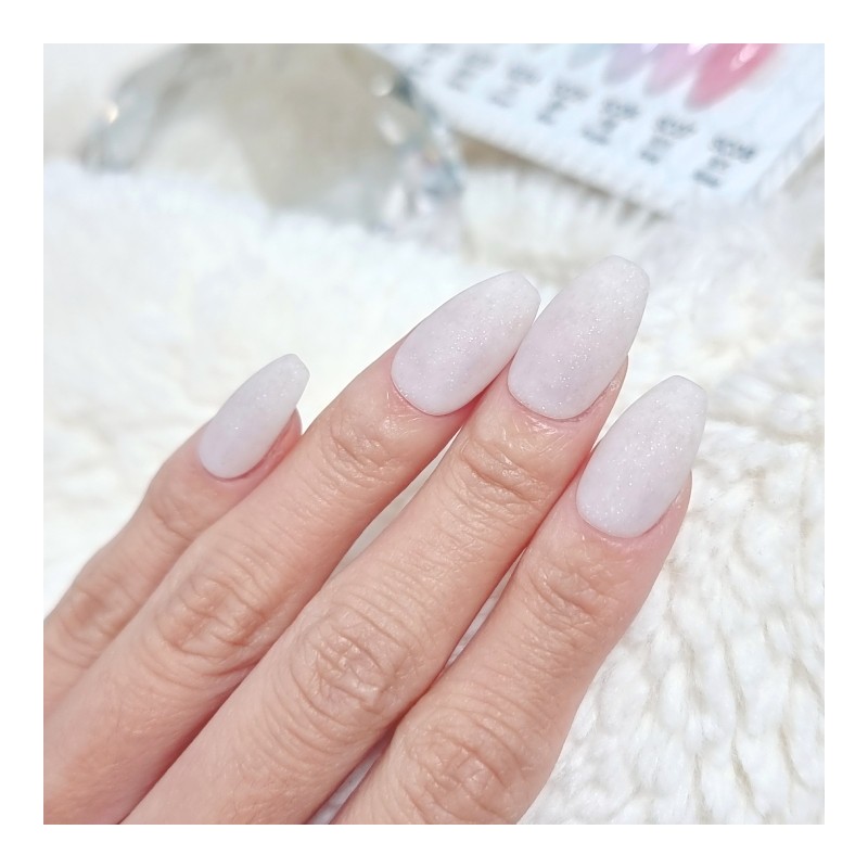 Glitter Snowflake Knit Velvet Gel Handmade Nail Tip - Petit