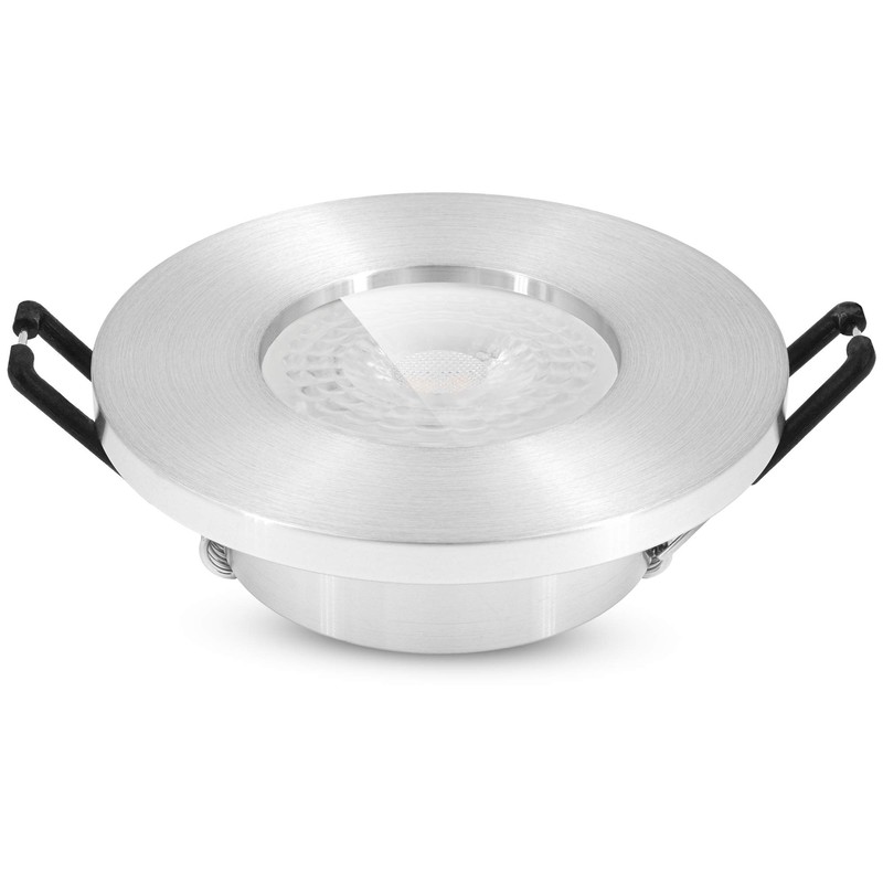 linovum ISASO Recessed Spotlight LED Flat IP65 Brushed Aluminium for