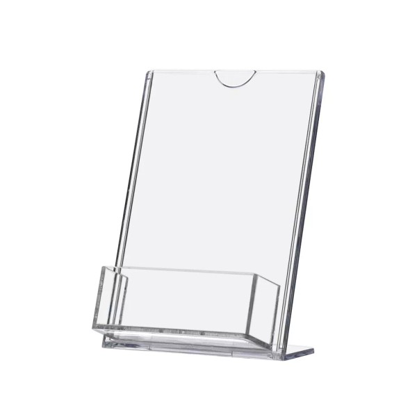 Marketing Holders 2 Pack Sign Holder with Business Card Pocket