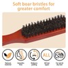 COLAYERIST Slick Back Hair Brush, Boar Bristle Hair Brush for