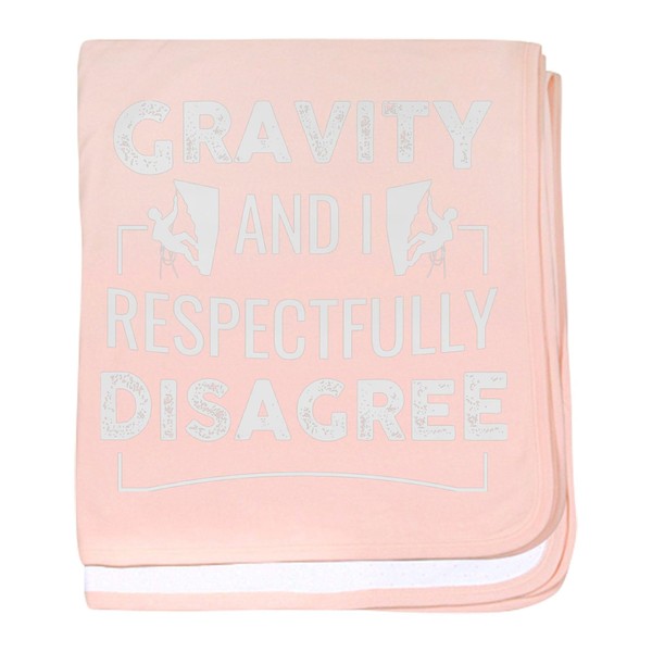 CafePress Climber Climbing Gravity and I Respec Baby Blanket, Super