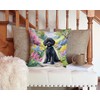Caroline's Treasures Spring Path Throw Pillow, 14Hx14W, Poodle 6693